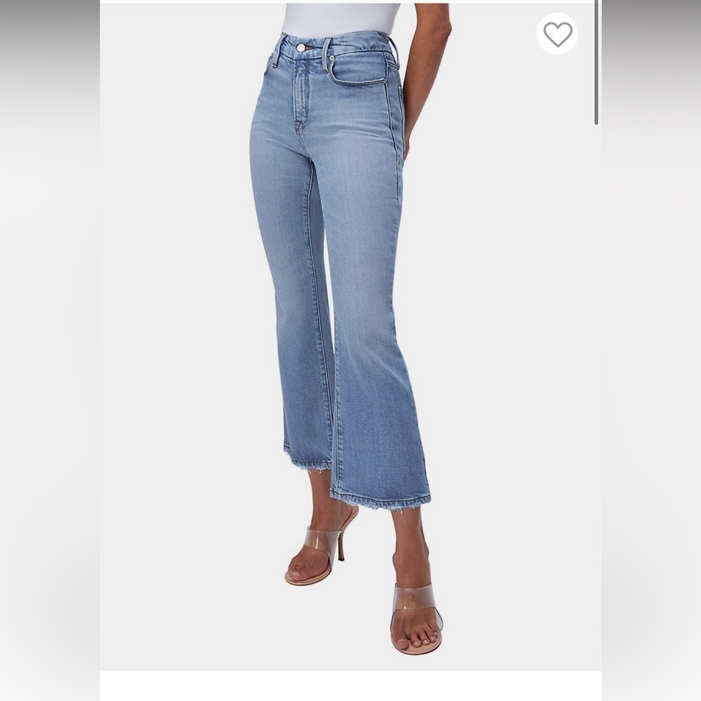 Good American
Good Legs Cropped Mini Bootcut Jeans